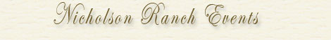 Events at Nicholson Ranch